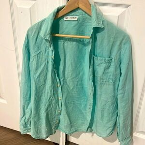 Boys linen shirt size 11-12 from Zara.